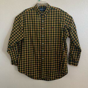 POLO by Ralph Lauren Men’s Checkered Long Sleeves Shirt Size XL